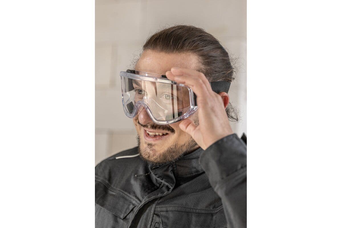 MESSEKEN gogle ochronne transparentne uni